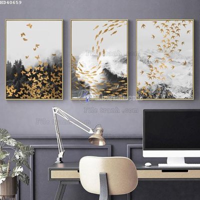 Tải file File bộ tranh treo hiện đại HD40659 (gốc) làm file in ấn