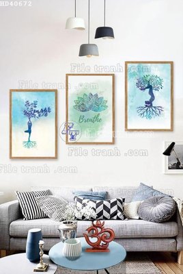 Tải file File bộ tranh treo hiện đại HD40672 (gốc) làm file in ấn
