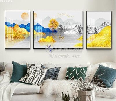 Download file ảnh gốc File bộ tranh treo hiện đại HD40678 để in ấn