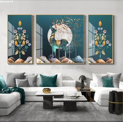 Tải xuống file tranh gốc File bộ tranh treo hiện đại HD40689 (PSD/TIFF)