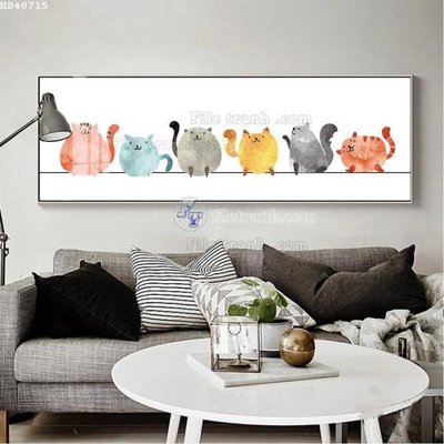 File in trần File bộ tranh treo hiện đại HD40715 (bản gốc) đại dương