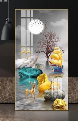 File tranh File bộ tranh treo hiện đại HD40734 (ảnh gốc) sắc nét hoàn hảo