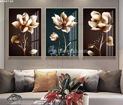 File in lụa File bộ tranh treo hiện đại HD40740 (chất lượng cao) File bộ tranh treo hiện đại HD40740