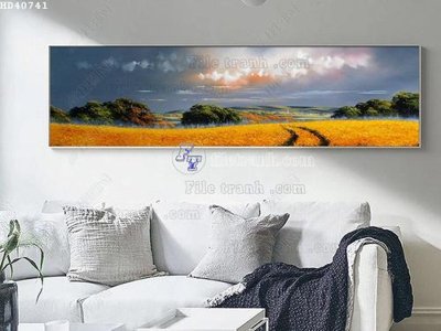File gốc File bộ tranh treo hiện đại HD40741 (in tráng gương) ốp tường