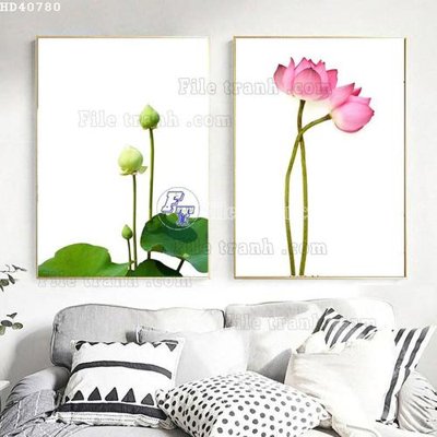 File ảnh File bộ tranh treo hiện đại HD40780 (gốc) in backdrop sự kiện