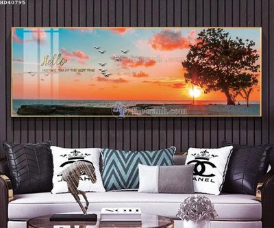 File in trần File bộ tranh treo hiện đại HD40795 (file gốc) phong thủy