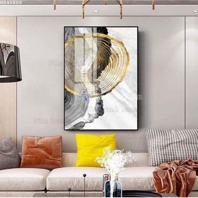 File gốc File bộ tranh treo hiện đại HD40800 (in ấn) màu sắc trung thực