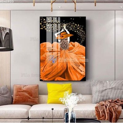 File tranh File bộ tranh treo hiện đại HD40823 (gốc) phong cách tối giản