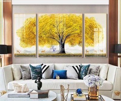 File gốc in ấn File bộ tranh treo hiện đại HD40841 chuẩn màu CMYK