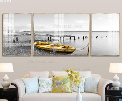 File ảnh File bộ tranh treo hiện đại HD40851 (gốc) cho trang trí nhà hàng