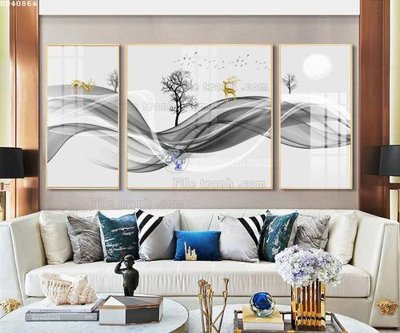 File gốc File bộ tranh treo hiện đại HD40864 (PSD/TIFF) độ phân giải cao