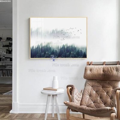 Ảnh gốc File bộ tranh treo hiện đại HD40890 (nét căng) in mica