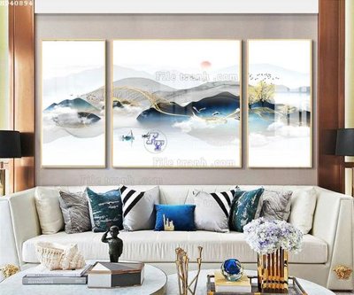 File ảnh File bộ tranh treo hiện đại HD40894 (gốc) in backdrop sự kiện