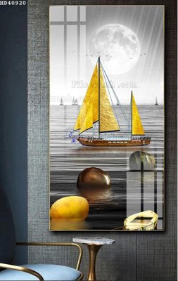 File tranh gốc PSD File bộ tranh treo hiện đại HD40920 còn nguyên layer