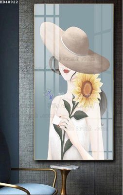 File gốc File bộ tranh treo hiện đại HD40922 (in lụa) hoa văn cổ điển