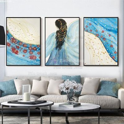 File tranh ảnh gốc File bộ tranh treo hiện đại HD40923 dùng cho in khổ lớn