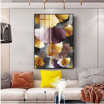 File gốc File bộ tranh treo hiện đại HD40944 (in mica) làm bảng hiệu