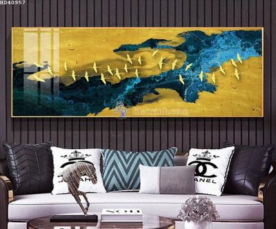 File gốc File bộ tranh treo hiện đại HD40957 (dành cho trang trí nội thất)