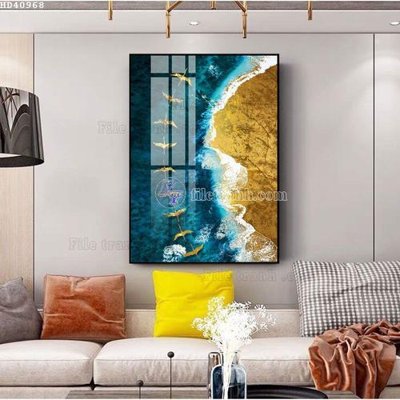 Cung cấp file tranh gốc File bộ tranh treo hiện đại HD40968 độc quyền