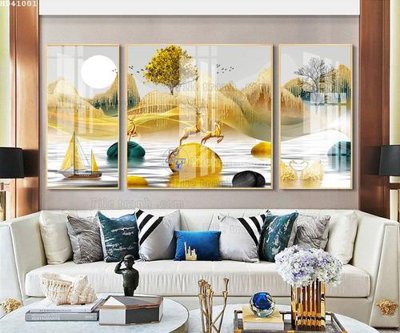 File gốc File bộ tranh treo hiện đại HD41001 (in mica) làm bảng hiệu