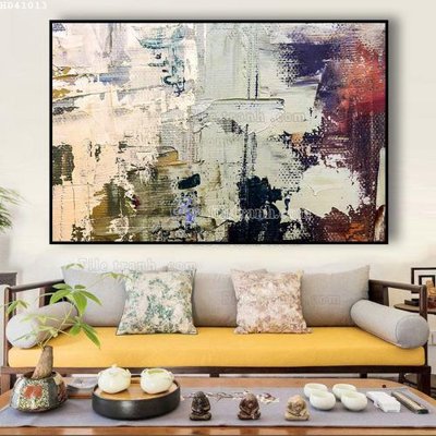 File gốc File bộ tranh treo hiện đại HD41013 (in lụa) tranh mã đáo