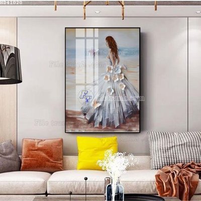 File gốc File bộ tranh treo hiện đại HD41020 (trang trí) cho phòng khách