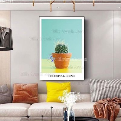 Ảnh gốc File bộ tranh treo hiện đại HD41085 (nét căng) in mica