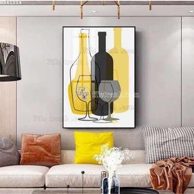 File gốc File bộ tranh treo hiện đại HD41114 (PNG) không nền chất lượng