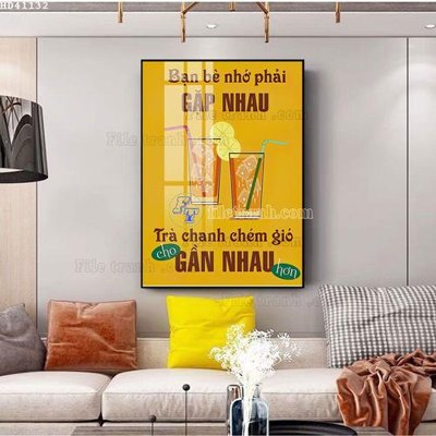 File ảnh File bộ tranh treo hiện đại HD41132 (gốc) cho trang trí nhà hàng