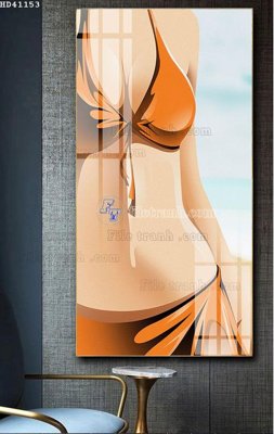 File tranh File bộ tranh treo hiện đại HD41153 (gốc) chủ đề trừu tượng