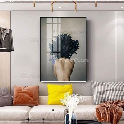 File tranh File bộ tranh treo hiện đại HD41154 (ảnh gốc) in trần 3D