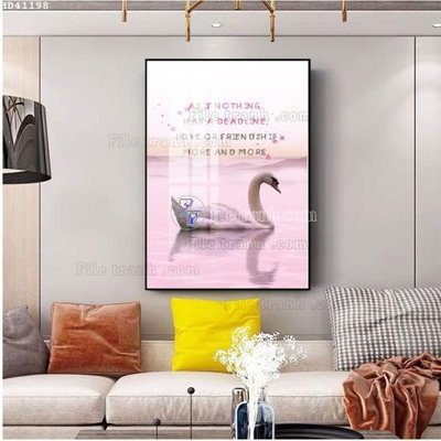 Download file File bộ tranh treo hiện đại HD41198 (gốc) in mica cao cấp