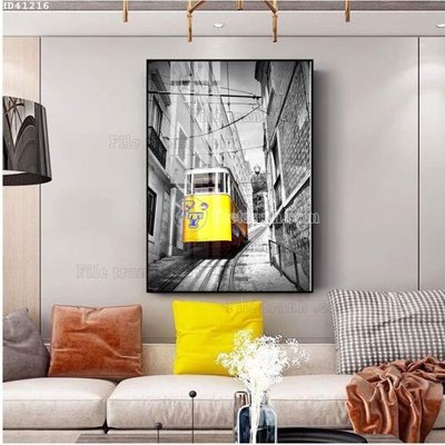 Download file gốc File bộ tranh treo hiện đại HD41216 (in lụa) hoa lá