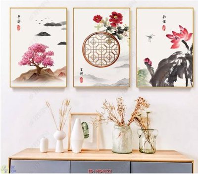 File gốc File tranh treo hiện đại HD4122 (in 3D) cho trang trí