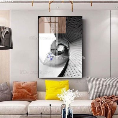 File in mica File bộ tranh treo hiện đại HD41253 (bản gốc) siêu trong
