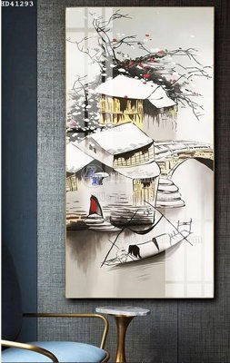 File tranh in trần File bộ tranh treo hiện đại HD41293 (ảnh gốc siêu nét)