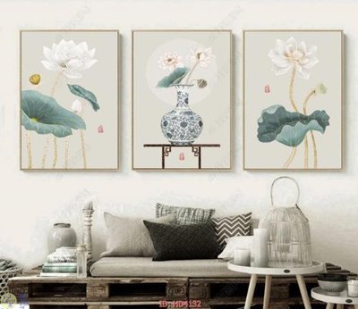 File ảnh File tranh treo hiện đại HD4132 (gốc) in decal dán tường