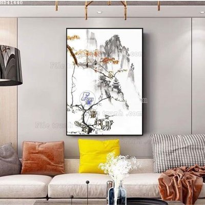 File in trần File bộ tranh treo hiện đại HD41440 (bản gốc 3D) sống động