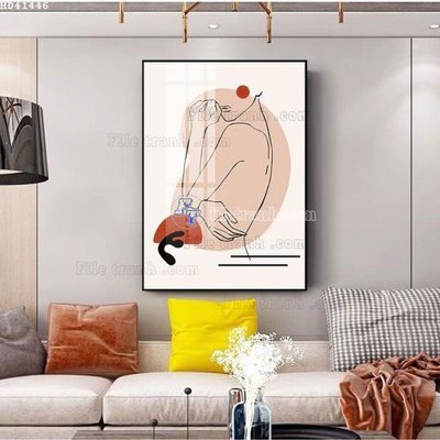 Download file gốc File bộ tranh treo hiện đại HD41446 (in lụa) cao cấp