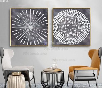 File gốc File bộ tranh treo hiện đại HD41474 (in mica) trang trí