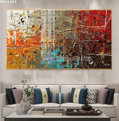 File in ấn File bộ tranh treo hiện đại HD41484 (bản gốc) cao cấp