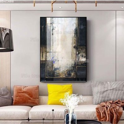 File ảnh File bộ tranh treo hiện đại HD41488 (gốc) dùng in Pano
