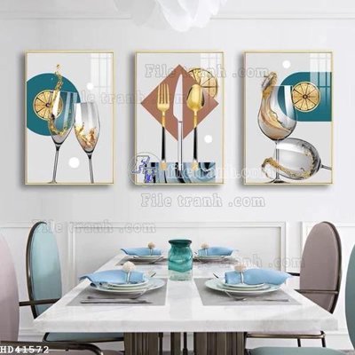 Tải file gốc File bộ tranh treo hiện đại HD41572 (bản PSD) còn layer