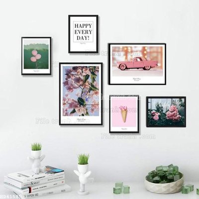 File gốc File bộ tranh treo hiện đại HD41585 (dành cho trang trí nội thất)
