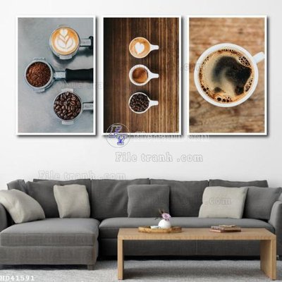 File tranh File bộ tranh treo hiện đại HD41591 (bản gốc) treo phòng ăn