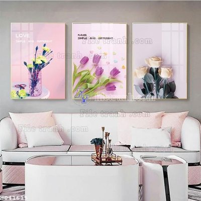 Download file File bộ tranh treo hiện đại HD41615 (gốc) in mica bàn thờ