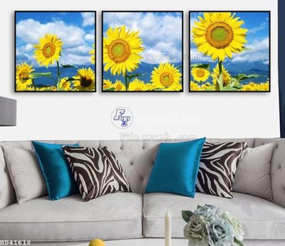 File gốc File bộ tranh treo hiện đại HD41618 (in 3D) cho trang trí