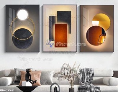 File ảnh gốc File bộ tranh treo hiện đại HD41646 (chuyên in mica)