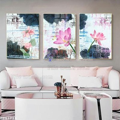 File gốc File bộ tranh treo hiện đại HD41714 (ảnh chi tiết) để in trần