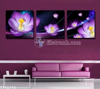 File tranh File bộ tranh treo hiện đại HD41723 (ảnh gốc) in trần xuyên sáng